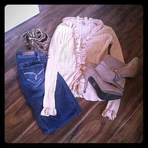 Sparkle Button Up Cardigan Sweater