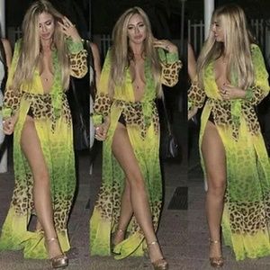 Sexy multicolored beachwear cover up