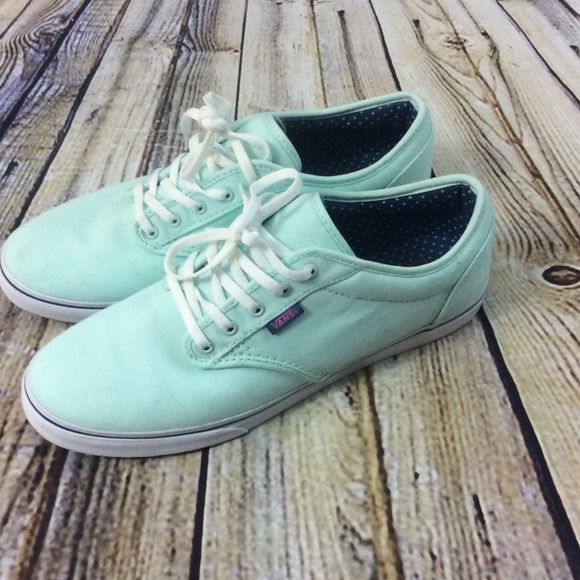 Vans Shoes - Vans Mint Green Women’s Lace Up 9