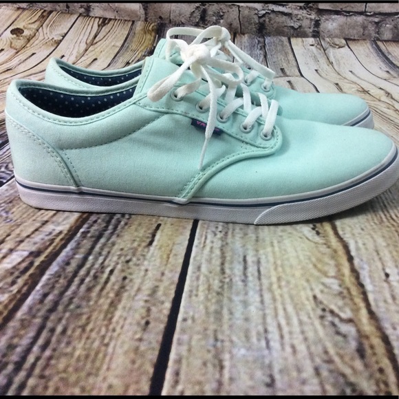 Vans Mint Green Women’s Lace Up 9 - Picture 3 of 8