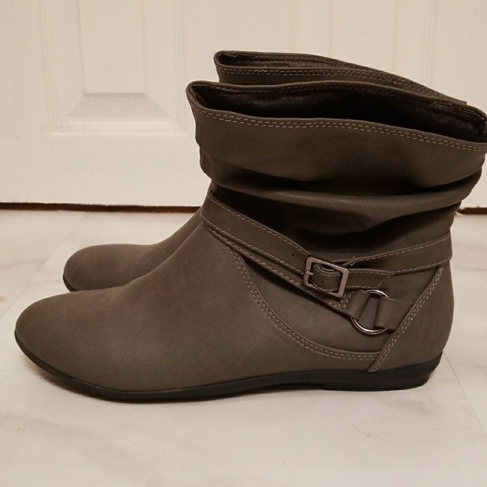 Grey Ankle Boots
