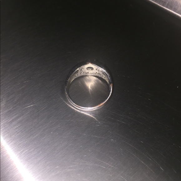 Gold-filled Silver Plated CZ Engagement Ring Sz 10 - Picture 2 of 2