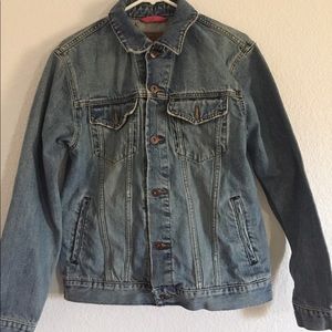 Vintage distressed old navy denim jacket