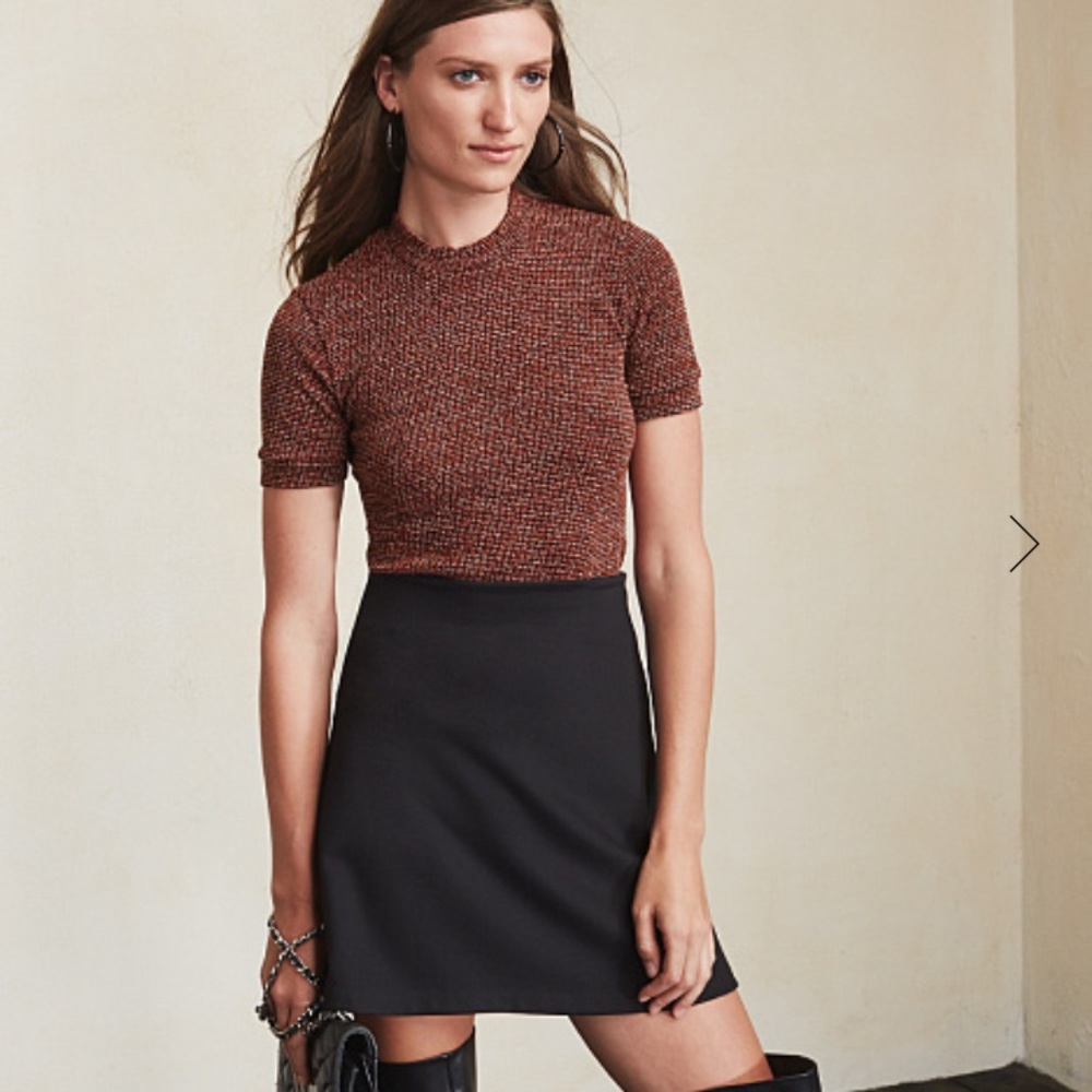 NWOT mock neck knit top