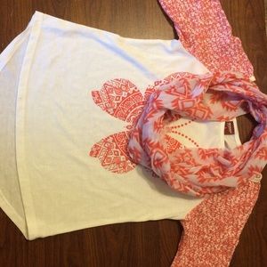 Arizona Jean Company Girls 1/2 Sleeve Shirt