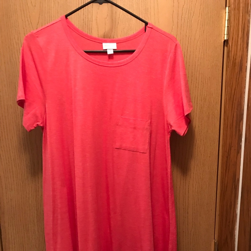 LuLaRoe Carly Solid Red Size Medium