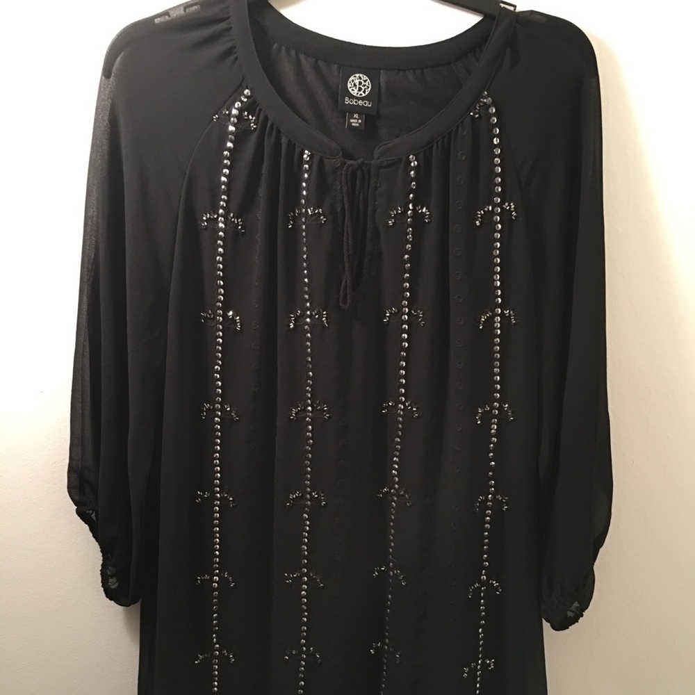 Black sequin dress
