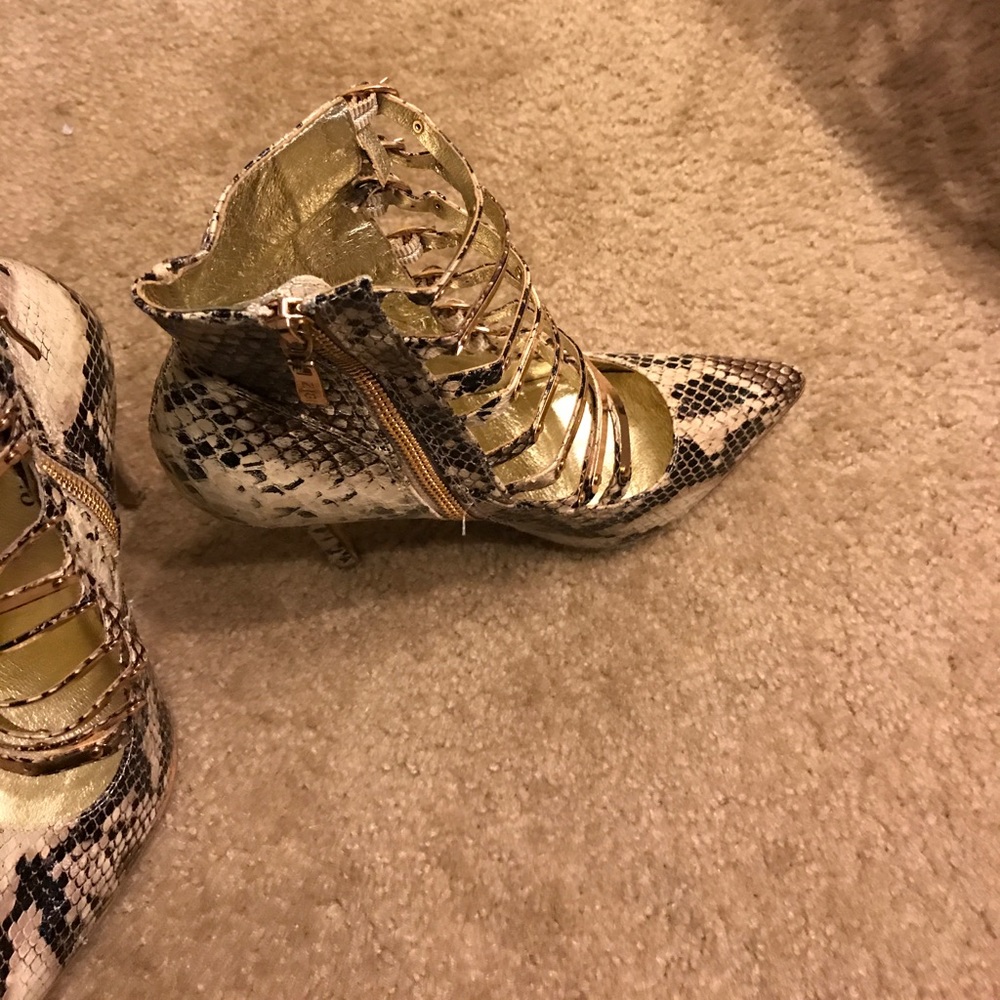 Snake Print Booties By Zigisoho From Bakers - image 2