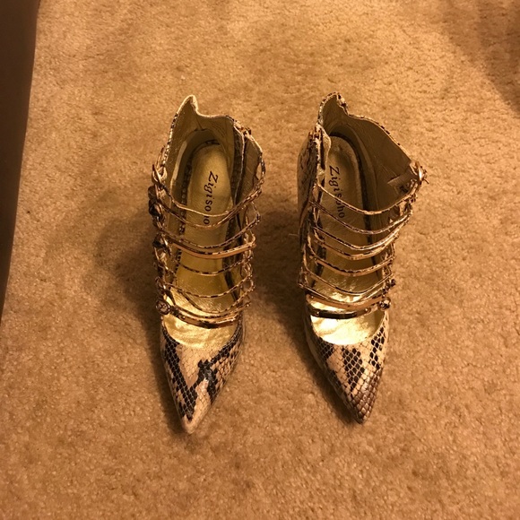 Snake Print Booties by Zigisoho from Bakers - Picture 1 of 5