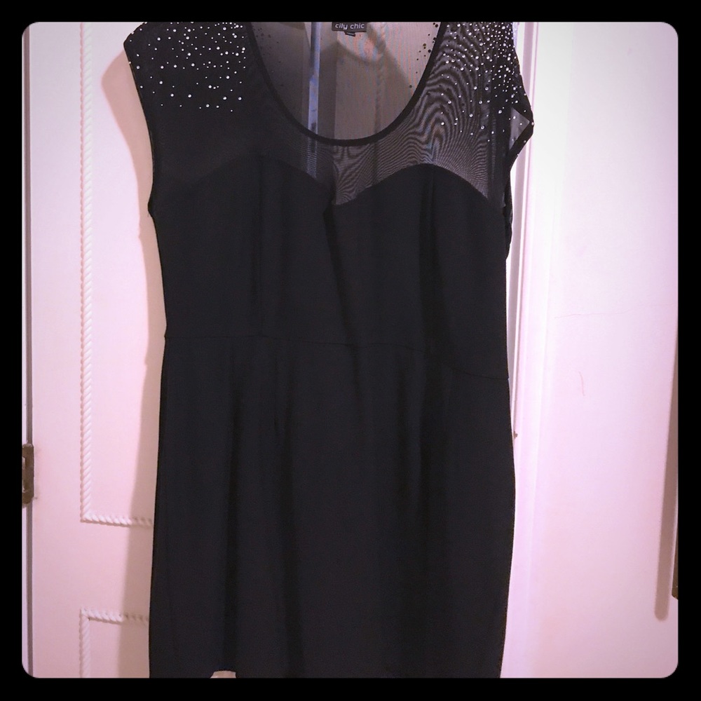 City Chic black Roxanne Dress