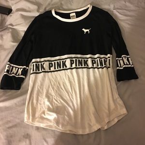 PINK Logo Quarter Sleeve