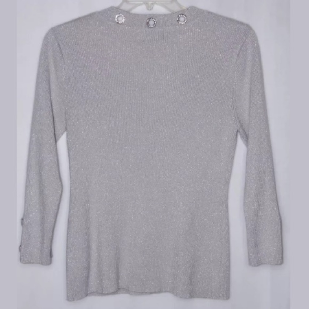 Just B Ribbed Top M Stretchy Rhinestone - Picture 4 of 4