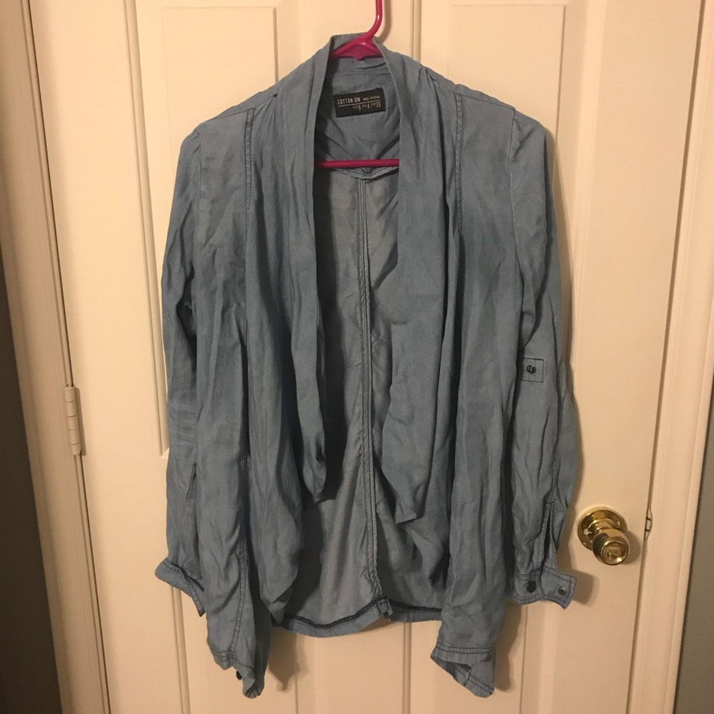 Drapey Denim Kimono