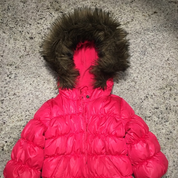 Baby Gap Puffer Coat 18-24m EUC removable fur