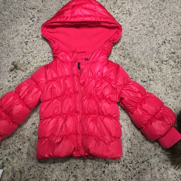 Baby Gap Puffer Coat 18-24m EUC removable fur