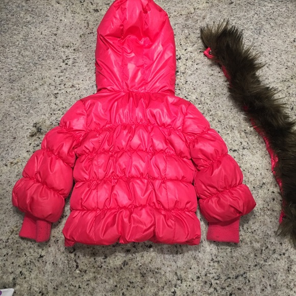 Baby Gap Puffer Coat 18-24m EUC removable fur