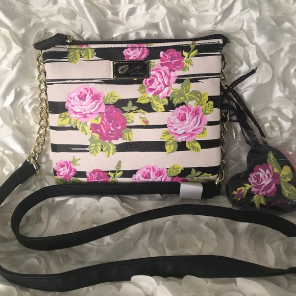 Betsey Johnson Handbags - New crossbody floral Betsey Johnson
