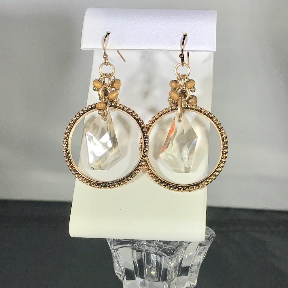 Cato chandelier hoop earrings