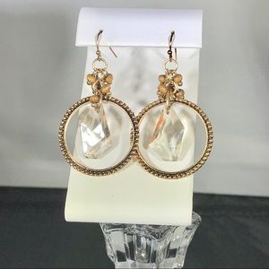 Cato chandelier hoop earrings