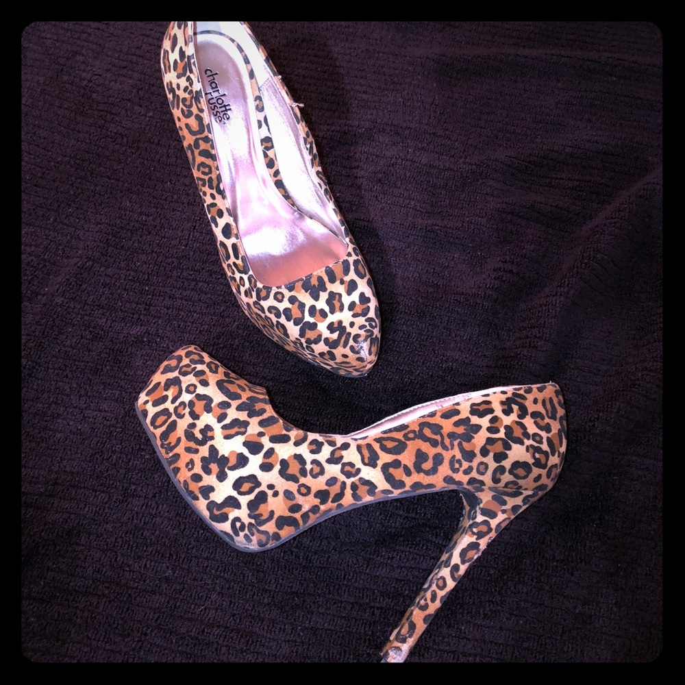 Leopard print heels