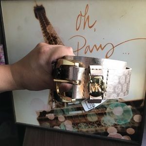 Rose Gold Michael Kors Belt