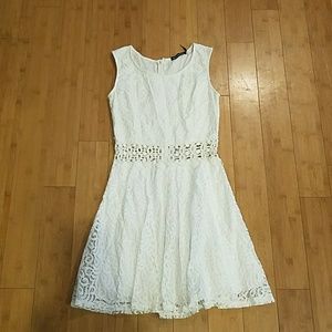 White lace dress
