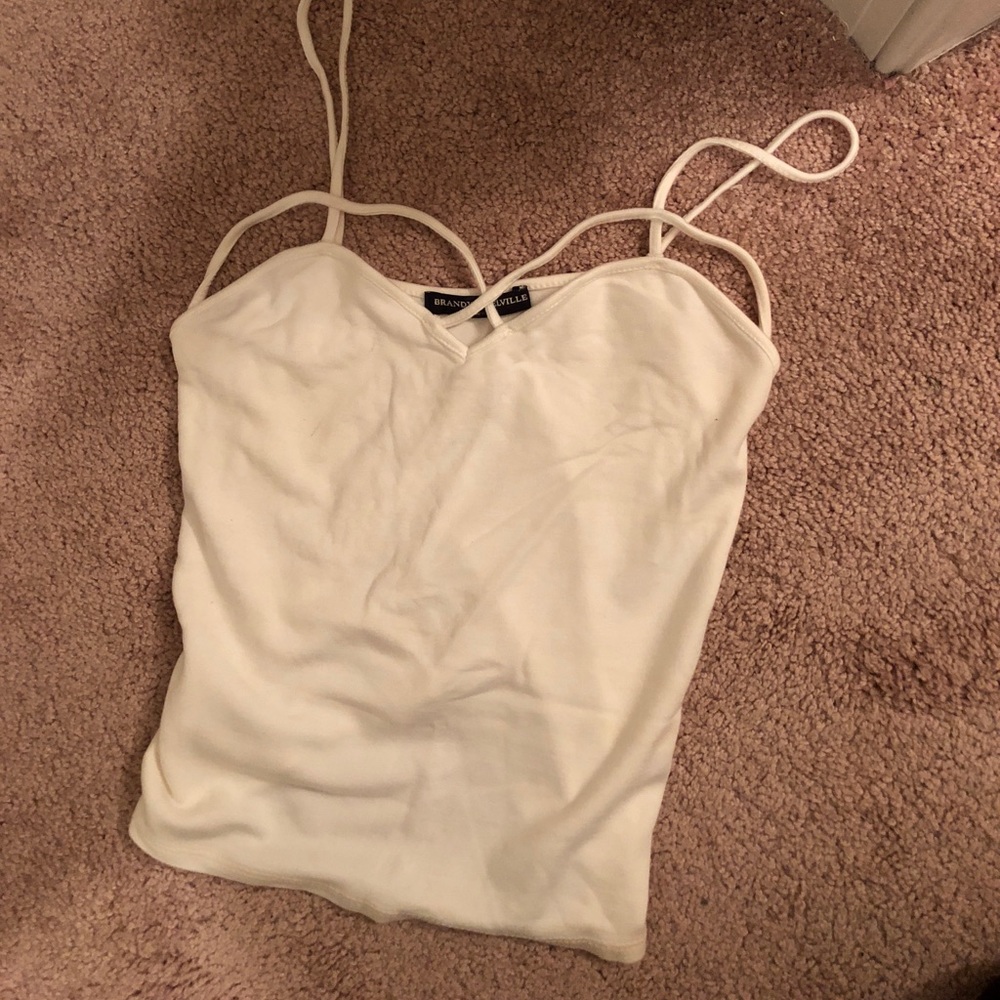 Brandy melville white tank top