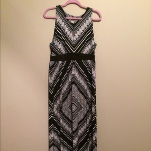 Apt. 9 black and white maxi dress