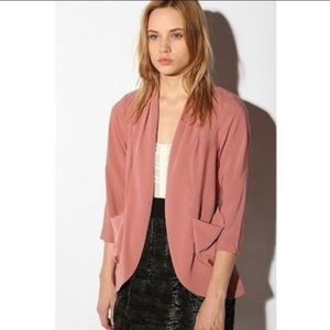 Urban Outfitters Kimchi Blue Cream Drape Jacket