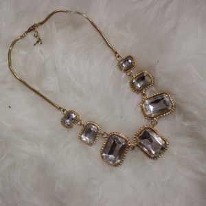 Beautiful Gold Necklace with Big gems