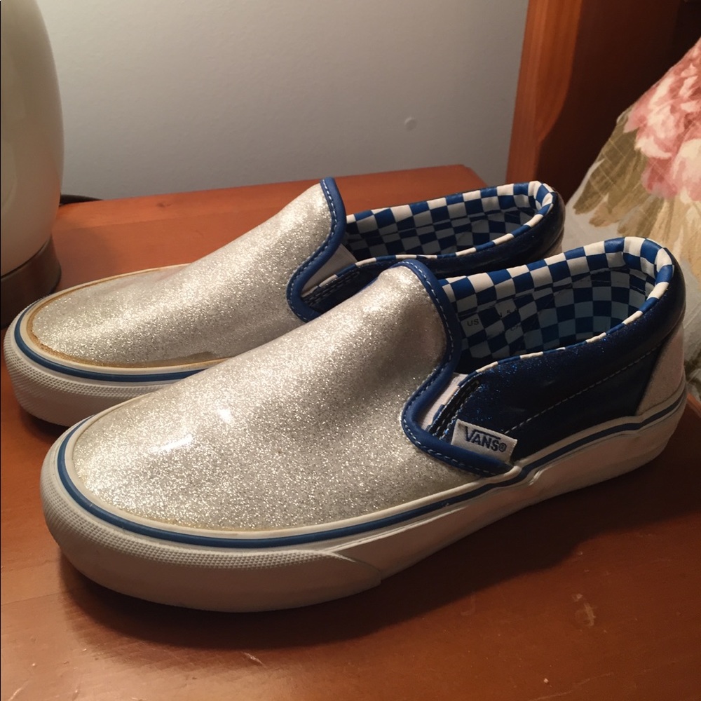 Glitter vans. Men's size 5, about a women's 6.5/7