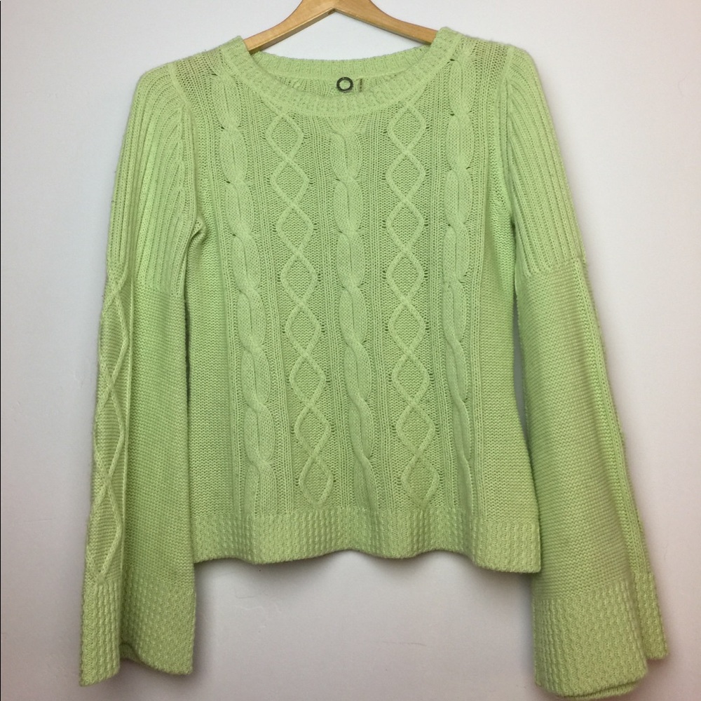 One Girl Who Cashmere & Cotton Cable Knit Sweater