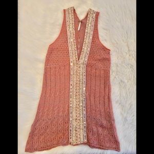 Free people Sequin Knit Tunic XS