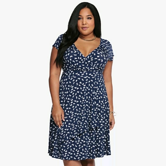 Torrid butterfly dress clearance