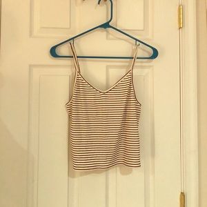 BNWT Hollister Striped Cropped Tank Top