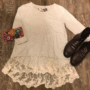 Dylan by True Grit Lace Blouse