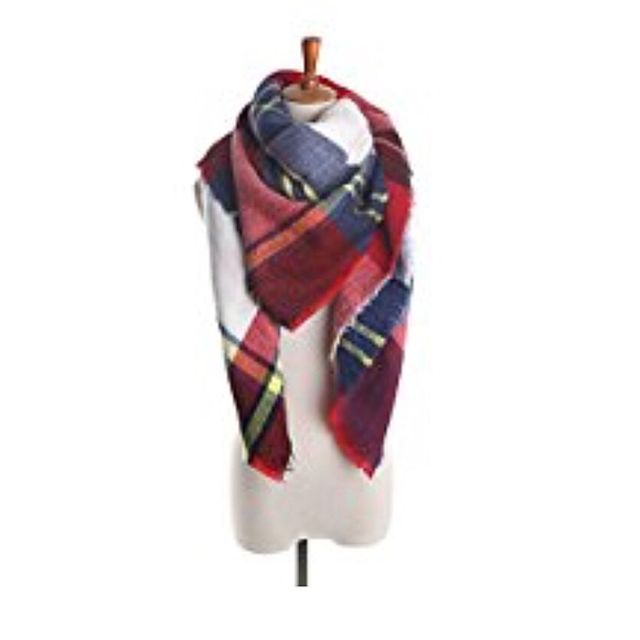 J. Crew Accessories - Plaid Checkered Blanket Scarf