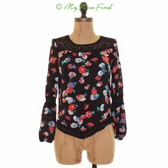 ZOE & ROSE BAND OF GYPSIES GIRLS PEASANT BLOUSE - Picture 1 of 2