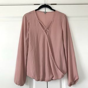 Blush blouse