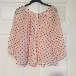 Polka dot blouse