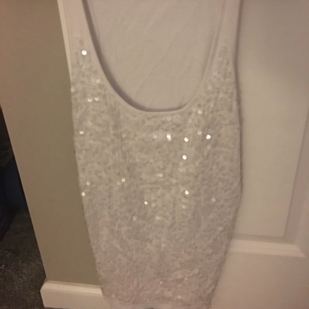 White Armani exchange tank top