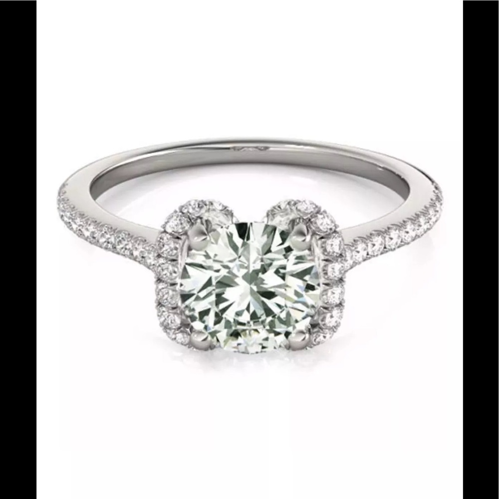 1.02 ct Moissanite Engagement/Wedding Ring 925SS