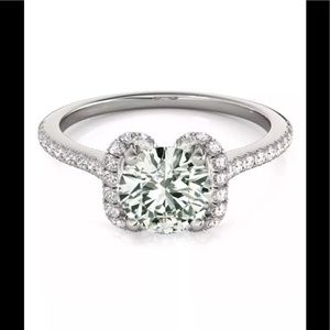 1.02 ct Moissanite Engagement/Wedding Ring 925SS