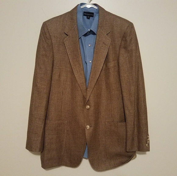 Lanvin Other - Lanvin Brown 42R 100% Silk Sports Coat