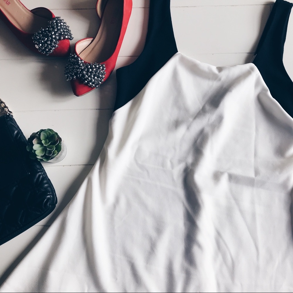 ❌SOLD❌ LuLu’s - Black and White Dress