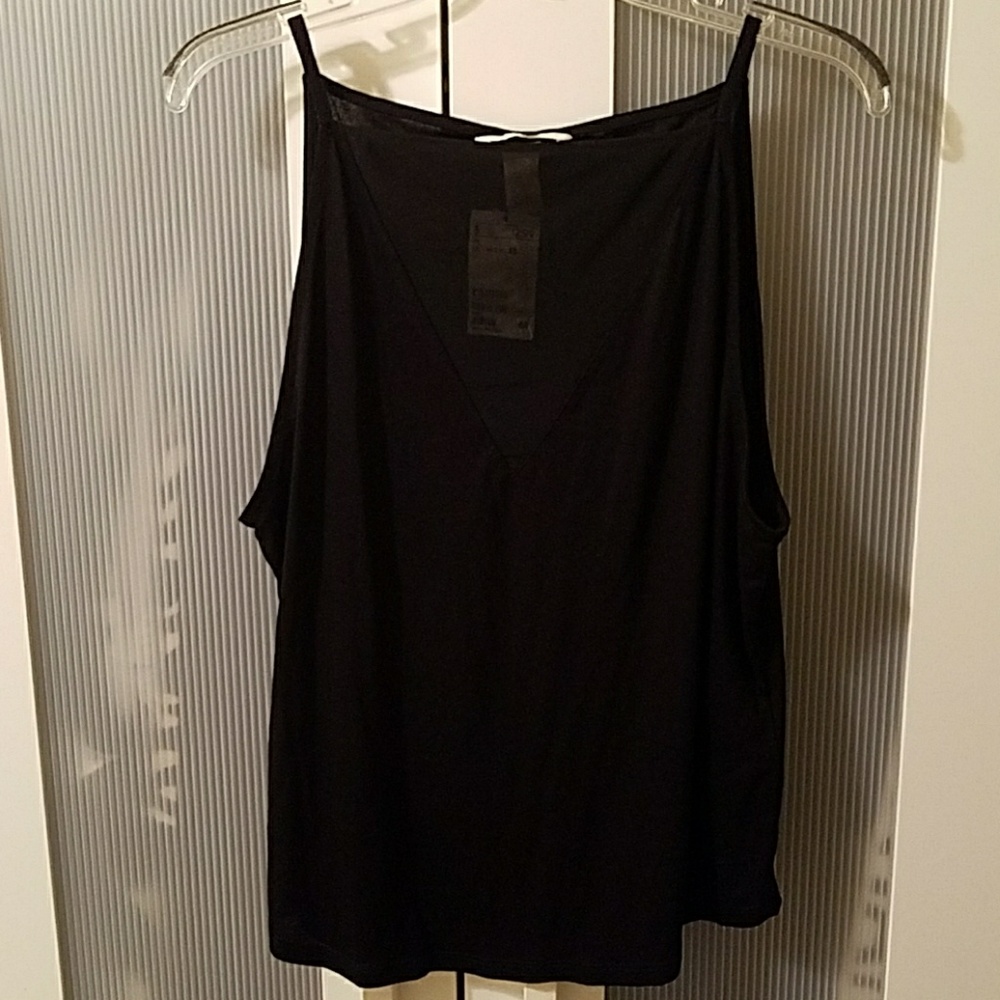 Mesh v neck tank top
