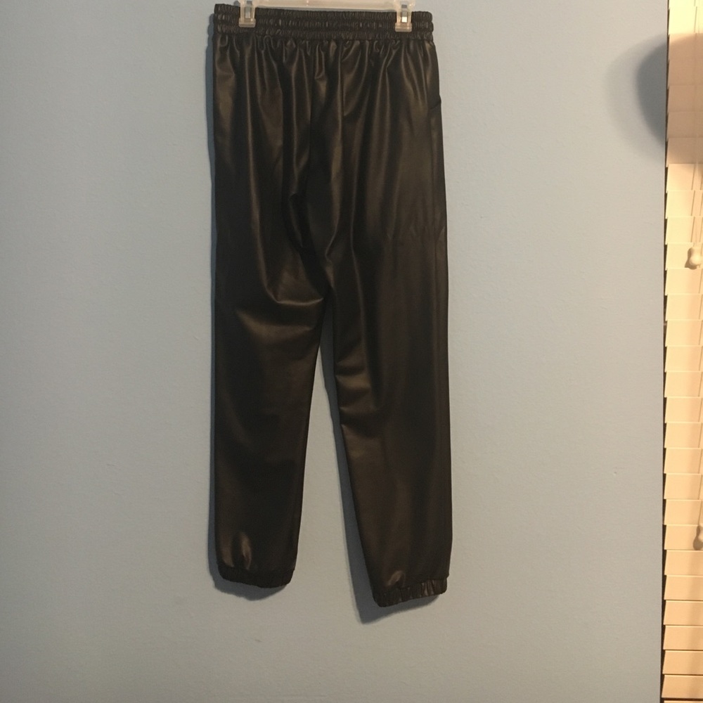 Leather Jogger Pants