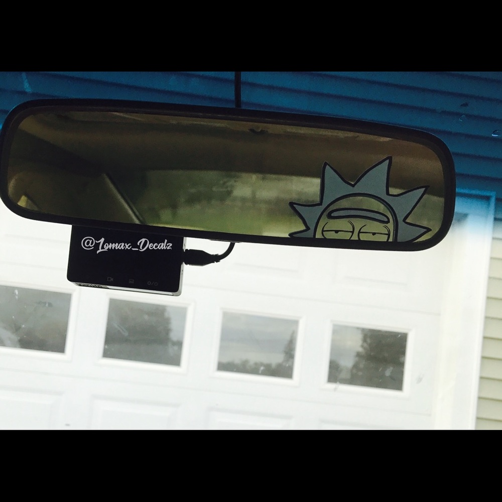 Peeking rick decal, rick and Morty,decals,stickers