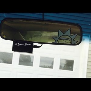 Peeking rick decal, rick and Morty,decals,stickers