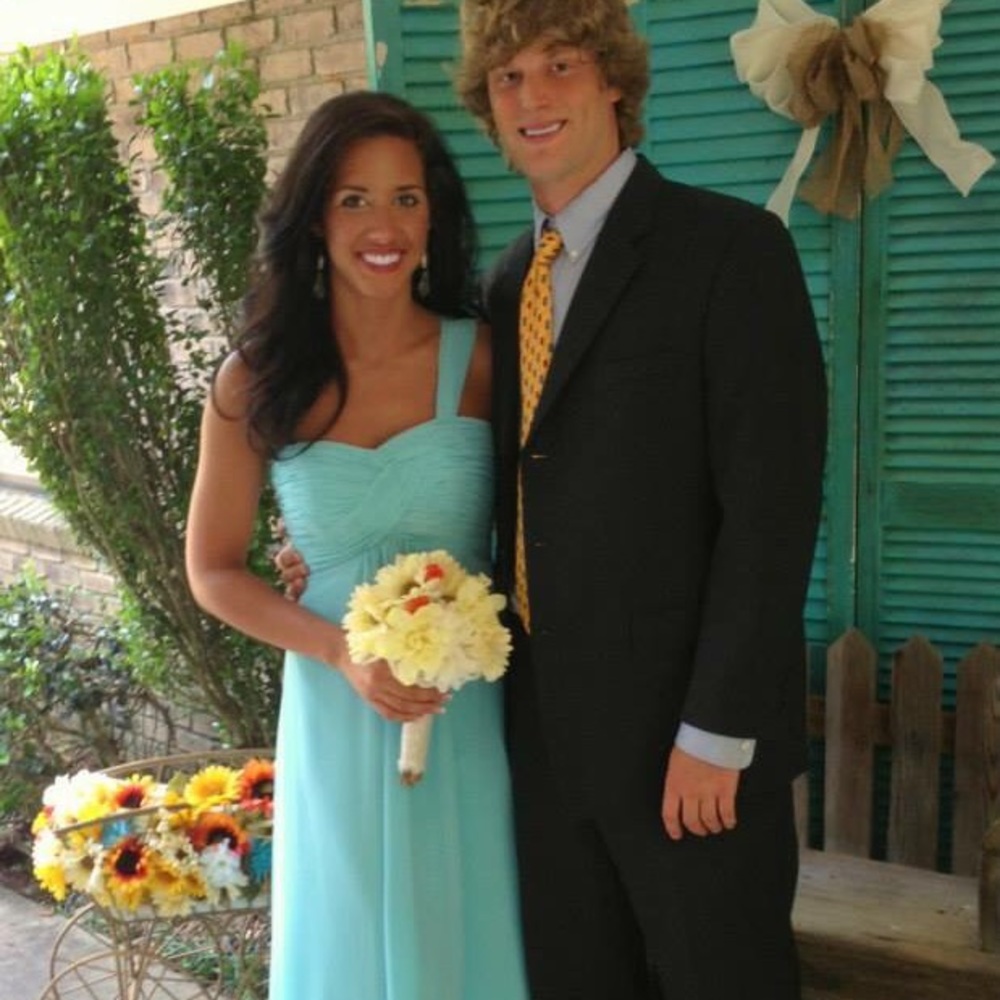 Blue bridesmaid dress! Size 6. worn once